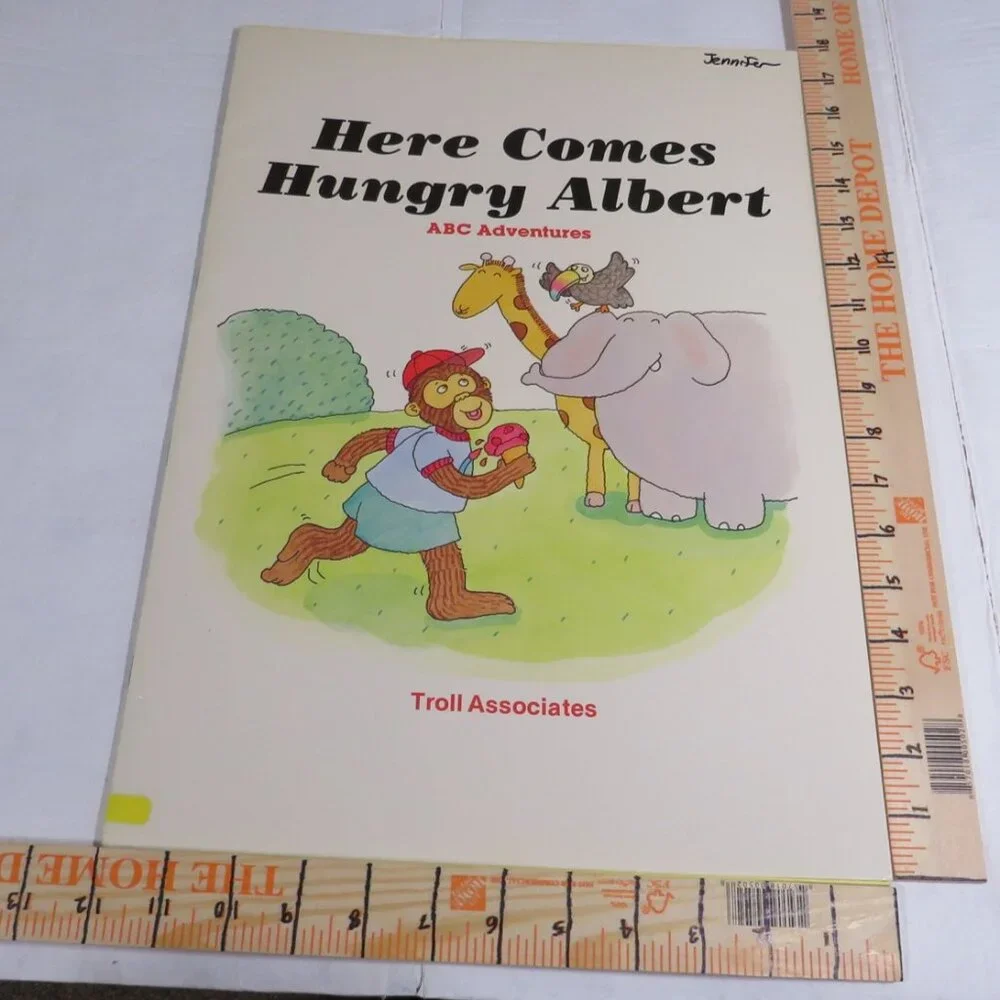 Here Comes Hungry Albert Alphabet BIG BOOK (almost 2 feet tall) Classroom
